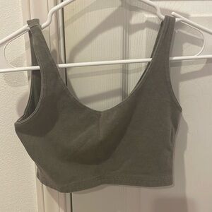 Grey crop top